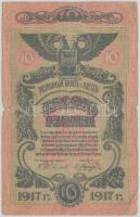 Oroszország / Ukrajna és Krím / Odessza 1917. 10R T:III- Russia / Ukraine and Crimea / Odessa 1917. 10 Rubles C:VG Krause S336