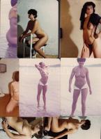 Cca 1970-1980 Erotikus tétel, 13 db 9x12 cm-es fotó