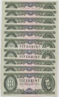 1975. 10Ft (10x) egymás utáni sorszámmal T:I