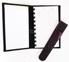 Alföldi T. bőr férfi jegyzet füzet tartó és tolltartó, eredeti bontatlan csomagolásban