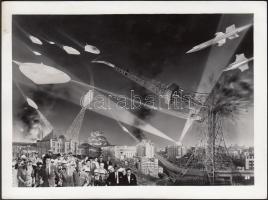 Cca 1980 Fotómontázs, fantáziakép, 11x15 cm