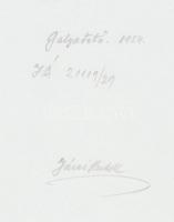1954 Járai Rudolf: Galyatető; vintage felvétel, a szerző aláírásával, 24x18 cm