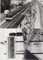 Cca 1980-1990 Fotótétel a szentendrei HÉV vonalról, 26 db 13x18 cm-es fotó (szerelvények, állomások,...