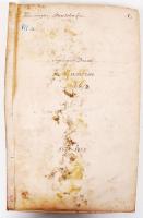 cca 1880 A Segesvár Brassói vasútvonalon épített ramocsai töltés tervrajza (ázott) / Plan of the dam...