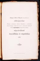 1895 A Budapest Székesfőváros káposztásmegyeri vízmű részmunkáinak szerződései, számlái, tervrajzai,...