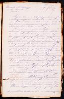 1895 A Budapest Székesfőváros káposztásmegyeri vízmű részmunkáinak szerződései, számlái, tervrajzai,...