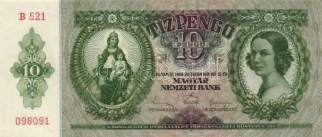 1936. 10P (3x) közeli és egymás utáni sorszámmal T:I Adamo P9