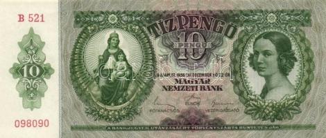 1936. 10P (3x) közeli és egymás utáni sorszámmal T:I
Adamo P9