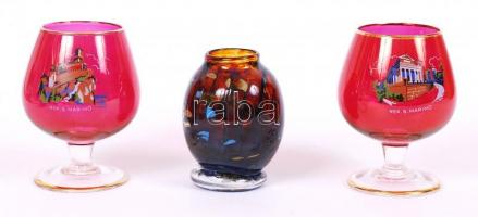 Üveg tétel, összesen 9 db, hibátlanok