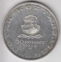 1948. 20Ft Ag "Táncsics" T:BU Adamo EM3