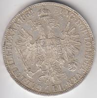 Ausztria 1862A 1Fl Ag "Ferenc József" T:1- Austria 1862A 1 Florin Ag "Franz Josef" C:AU Krause KM#2219