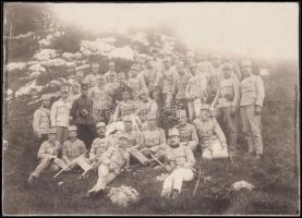 cca 1917 Nagyméretű fotó katonákról.