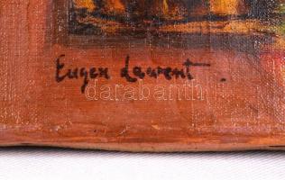 Eugen jelzéssel: Ablak. Olaj, vászon, 25×35 cm