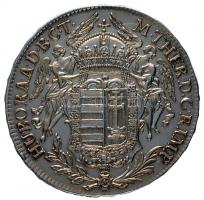 1780B S.K.-P.D. 1/2 Tallér Ag "Mária Terézia" Körmöcbánya (14g) aranyozott T:2 
Hungary 17...