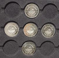 Libéria 10$ fém "színes" 5 klf motívum, "Jean DArc, Lech Walesa, Rákóczi függ.harc, T...