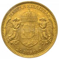 1906. 20K Au "Ferenc József" Körmöcbánya (6.78g/0.900) T:2
Hungary 1906. 20 Korona Au &quo...