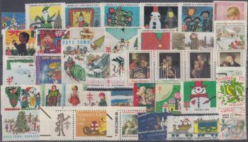 67 db Karácsony levélzáró számos országból