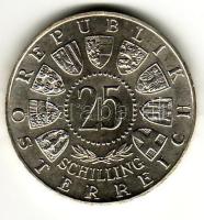 Ausztria 1956. 25Sch "Mozart" Ag T:2/2
