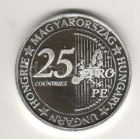 Modern emlékérem "Eurófantázia-Szabadság szobor" Ag 20,7g T:PP R! Tanúsítvánnyal, csak 2000db!