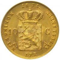 Hollandia 1875. 10G Au "III. Vilmos" (6.72g/0.900) T:2
Netherlands 1875. 10 Gulden Au &quo...