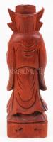 Kínai bölcs figura, faragott nemes fa, m:19 cm