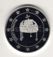 Modern emlékérem "Eurófantázia-Szent Korona" Ag 20,7g T:PP R! Tanúsítvánnyal, csak 2000db!