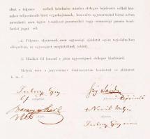 1865 Csáktornya, Tárgyalási jegyzőkönyv tartozás visszafizetéséről Zala megye járás muraközi járás b...