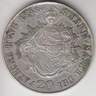 1848B 20Kr Ag "V. Ferdinánd" T:2,2-