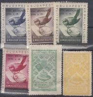 1909 2 klf + 1952 4 klf bélyegkiállítási levélzáró