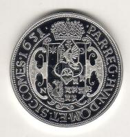 Modern emlékérem "Magyar tallérok-II.Rákóczi György" Ag 20g  tanúsítvánnyal csak 2000db! T:PP