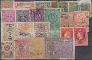 22 db dél-szláv illetékbélyeg