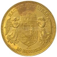 1910. 10K Au "Ferenc József" Körmöcbánya (3.39g/0.900) T:2
Hungary 1910. 10 Korona Au &quo...