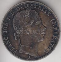 Ausztria 1860A 1Fl Ag "Ferenc József" T:2,2- Austria 1860A 1 Florin Ag "Franz Joseph" C:aXF