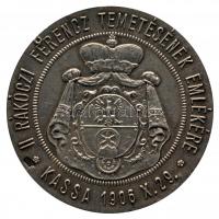 1906. "Pro libertate / II. Rákóczi Ferencz temetésének emlékére - Kassa 1906.X.29." Ag eml...
