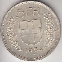 Svájc 1954B 5Fr Ag T:2,2- Switzerland 1954B 5 Francs Ag C:aXF