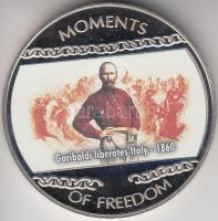 Libéria 2004. 10$ "Szabadság pillanatai-Garibaldi felszabadítja Itáliát 1860." multicolor T:PP Liberia 2004. 10 Dollars "Moments of Freedom-Garibaldi liberates Italy 1860.." multicolor C:PP
