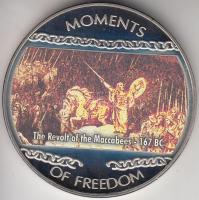 Libéria 2004. 10$ "Szabadság pillanatai-A Makkabeusok felkelése i.e. 167." multicolor T:PP Liberia 2004. 10 Dollars "Moments of Freedom-The Revolt of the Maccabees 167 BC." multicolor C:PP