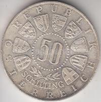 Ausztria 1964. 50Sch Ag "IX. Téli Olimpia Innsbruck" T:2- Austria 1964. 50 Schilling Ag "Winter Olympics" C:VF