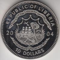 Libéria 2004. 10$ "Szabadság pillanatai-Lech Walesa és a Szolidaritás 1980." multicolor T:...