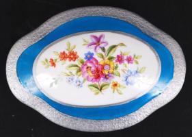 Ilmenau német ékszeres dobozka, kézzel festett, jelzett, hibátlan, 11×9 cm