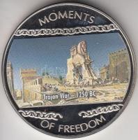Libéria 2004. 10$ "Szabadság pillanatai-Trójai háború i.e. 1250." multicolor T:PP Liberia 2004. 10 Dollars "Moments of Freedom-Trojan War 1250 BC." multicolor C:PP
