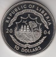 Libéria 2004. 10$ "Szabadság pillanatai-A spanyol armada pusztulása 1588." multicolor T:PP...