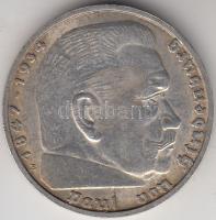 Német 3. Birodalom 1939B 5M Ag "Hindenburg" T:2- German Third Reich 1939B 5 Marks Ag "Hindenburg" C:VF