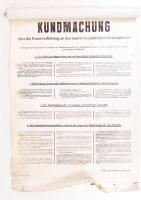 cca 1944 3 db nagyméretű plakát háborús hirdetésekkel, a zsidók árukészleteinek lefoglalásáról, a me...