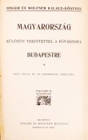 Magyarország különös tekintettel a fővárosra Budapestre. Négy színes és tíz színezetlen térképpel. B...