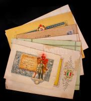 9 db szocreál oklevél vegyes állapotban