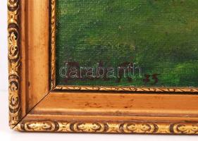 Bak Péter Róbert (1950-): Ősz a Városmajorban. Olaj, farost jelzett, keretben, 43×60 cm