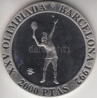 Spanyolország 1991. 2000P Ag "Olimpia-tenisz" T:PP
Spain 1991. 2000 Pesetas Ag "Olymp...