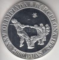 Spanyolország 1992. 2000P Ag "Olimpia-kötélhúzás" T:PP
Spain 1992. 2000 Pesetas Ag "O...