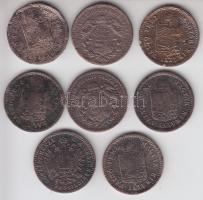 Ausztria 1861A 1Kr + 1868-1887. 1Kr Cu T:3